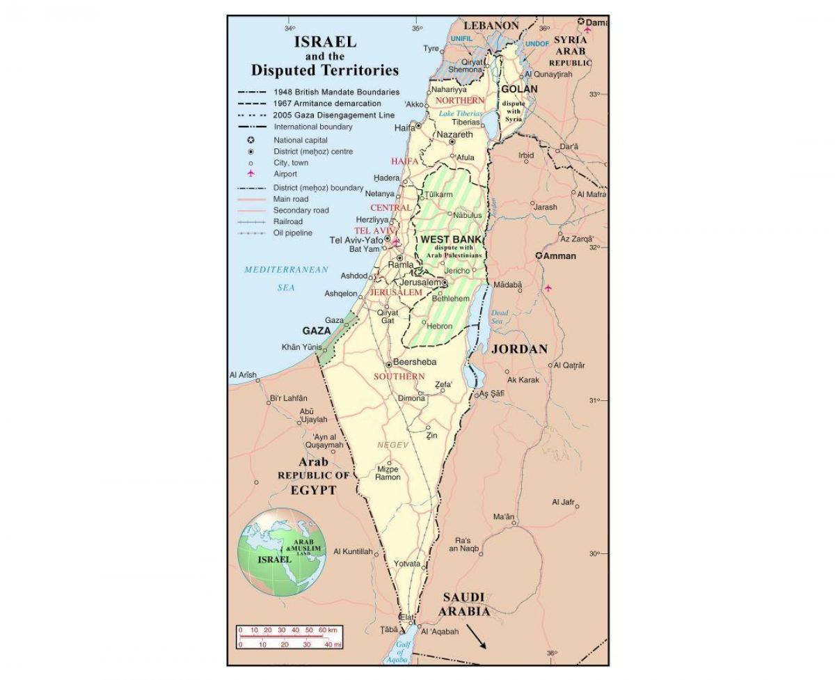 χάρτης του ισραήλ αεροδρόμια