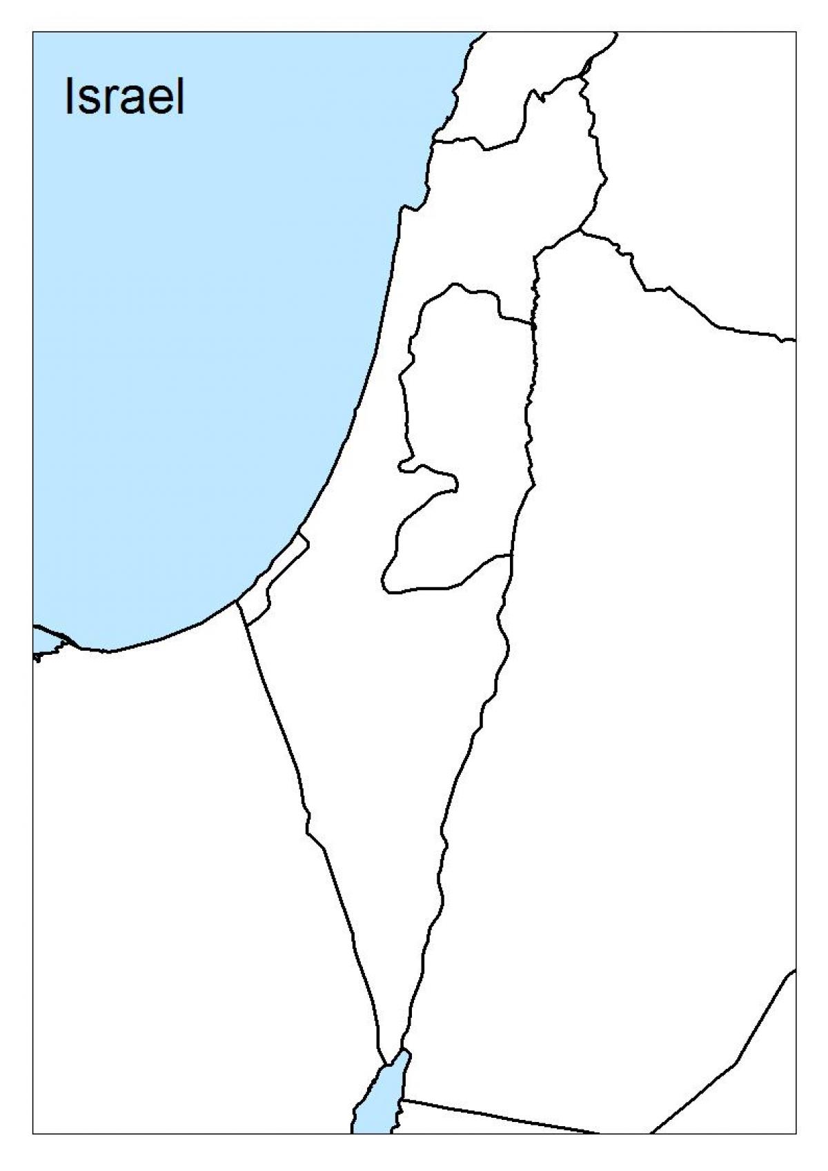 χάρτης του ισραήλ κενό