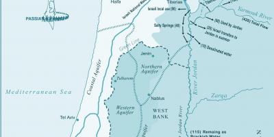 Χάρτης του ισραήλ ποτάμι
