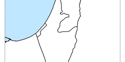 Χάρτης του ισραήλ κενό