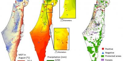 Χάρτης του ισραήλ για το κλίμα