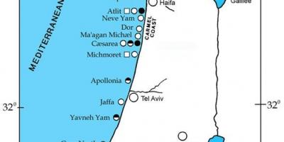 Χάρτης του ισραήλ λιμάνια