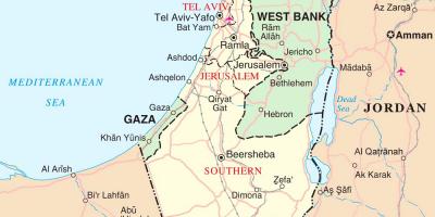 Χάρτης του ισραήλ τουριστικά