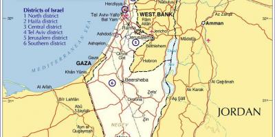 Το ισραήλ περιφέρειες χάρτης